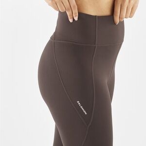 Salomon Women's Dark Brown Leggings SHAKEOUT BLISS 25"